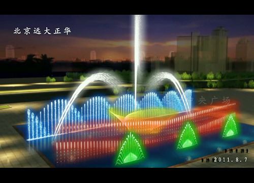 達(dá)卡中央廣場(chǎng)音樂(lè)噴泉設(shè)計(jì)方案