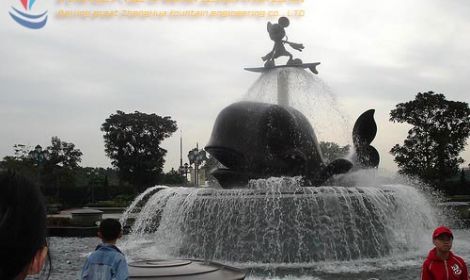 雕塑噴泉